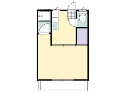 プチメゾン南宮崎(1K/1階)の間取り写真
