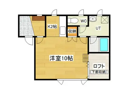 コーポみその(ワンルーム/2階)の間取り写真