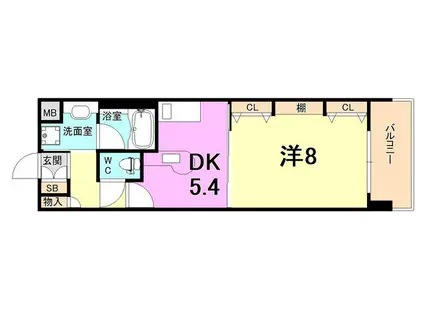 KAISEI神戸海岸通第2(1DK/3階)の間取り写真