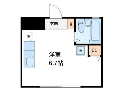 アヴァンセ西ヶ原(ワンルーム/1階)の間取り写真