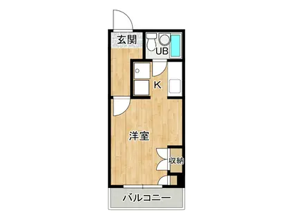 プラネッタ(1K/2階)の間取り写真