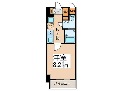 LUMINOUS浅草橋駅前(1K/1階)の間取り写真
