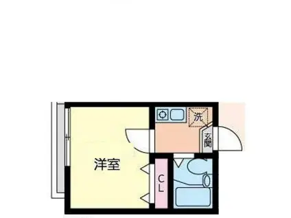 J・P亀戸(1K/2階)の間取り写真