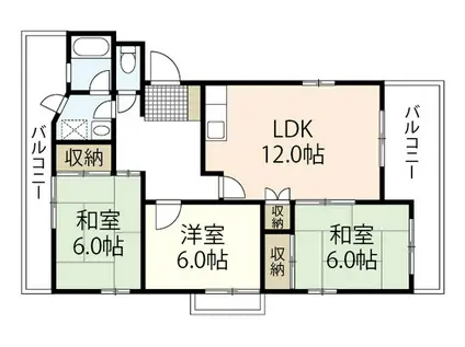 MAISON HASHIMOTO(3LDK/1階)の間取り写真