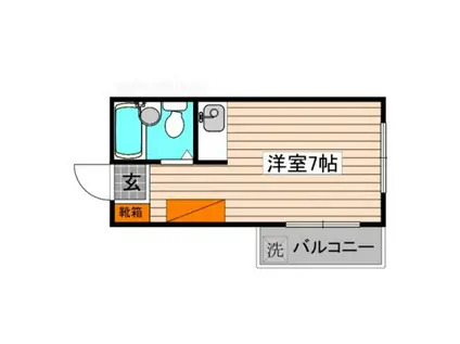 第8長束ビル(ワンルーム/3階)の間取り写真