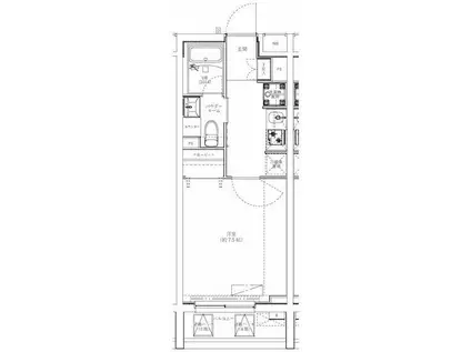 GENOVIA学芸大学 ジェノヴィア学芸大学(1K/5階)の間取り写真