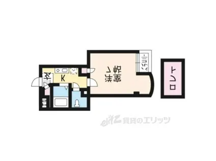 ハウスオブローゼ5(1K/4階)の間取り写真