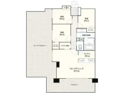 プラウドシティ仙川(3LDK/6階)の間取り写真