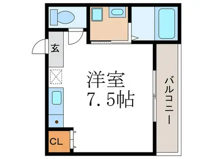 TAIHEISOU I(ワンルーム/1階)の間取り写真