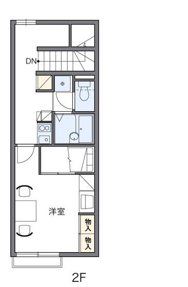 レオパレスアンパイヤー(1K/2階)の間取り写真