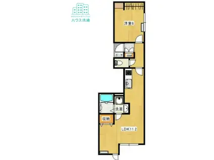 シャインS栄田(1LDK/1階)の間取り写真