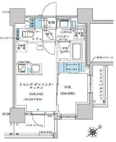 プレミスト板橋(1LDK/7階)の間取り写真