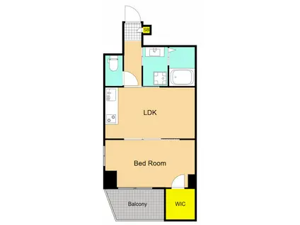 FINESSE大井町(1LDK/3階)の間取り写真