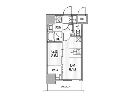 SYFORME木場 SYFORME木場(1DK/7階)の間取り写真