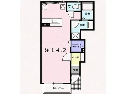 G-HOUSE(ワンルーム/4階)の間取り写真