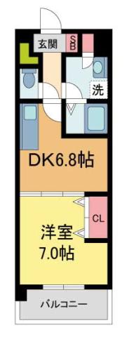 カーロ.アロッジオ(1DK/1階)の間取り写真