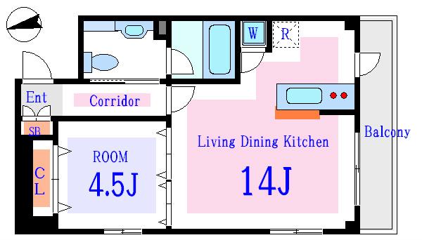 いずみマンション(1LDK/2階)の間取り写真