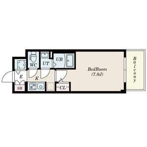 SーRESIDENCE上新庄ASCENT(1K/13階)の間取り写真