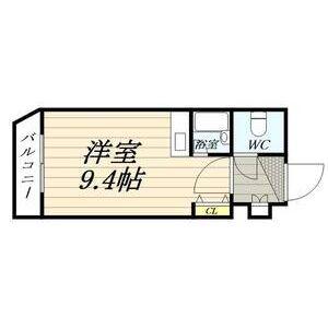 ロイヤルステージ(1K/1階)の間取り写真