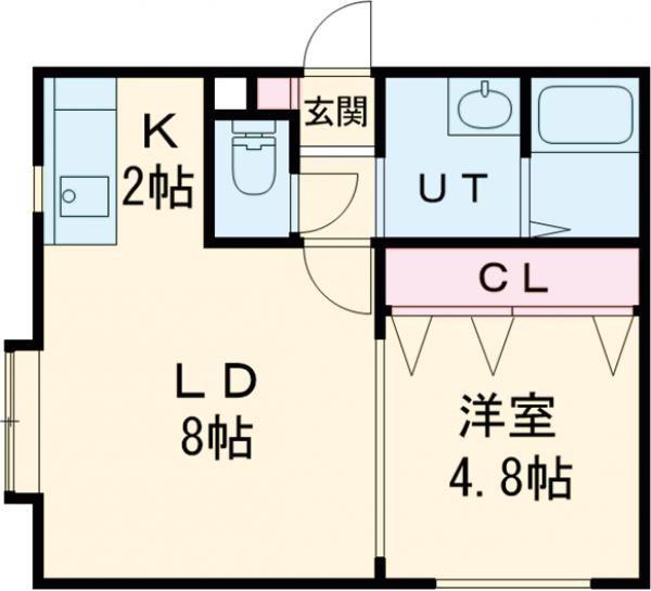 KH-MODE(1LDK/1階)の間取り写真