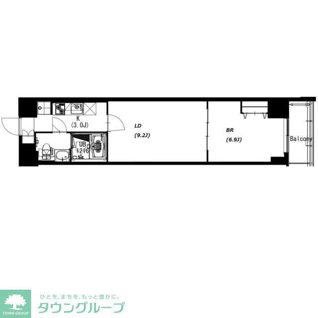 エスティメゾン押上(1LDK/2階)の間取り写真