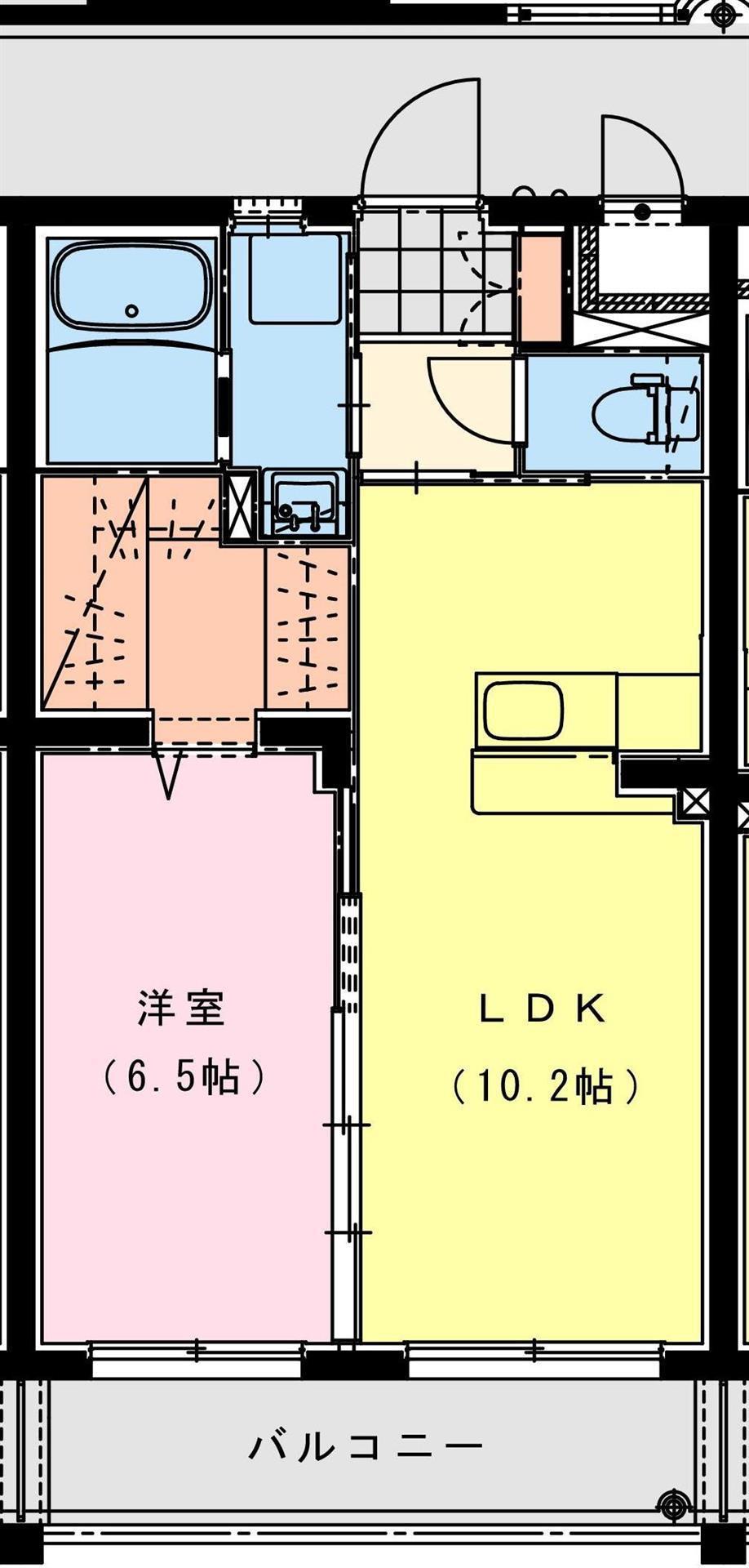 サン スカイ メゾン(1LDK/3階)の間取り写真