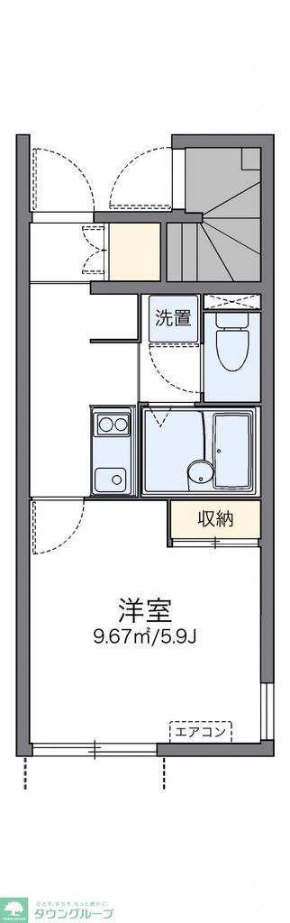 レオネクスト六番館(1K/1階)の間取り写真