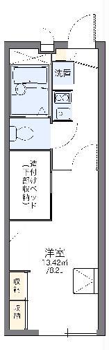 レオパレスミヤビ(1K/2階)の間取り写真