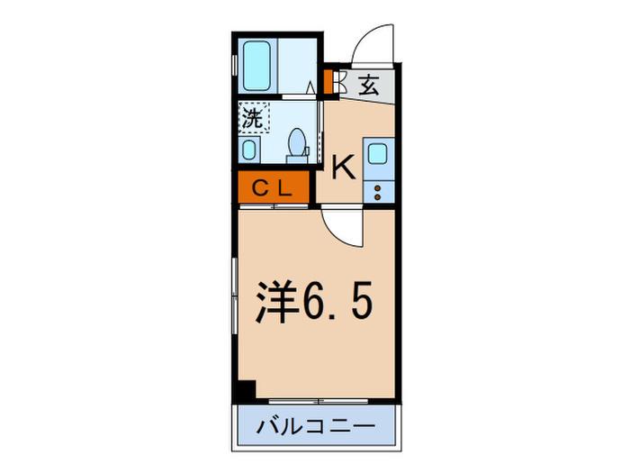 コンフォート神楽坂(1K/3階)の間取り写真