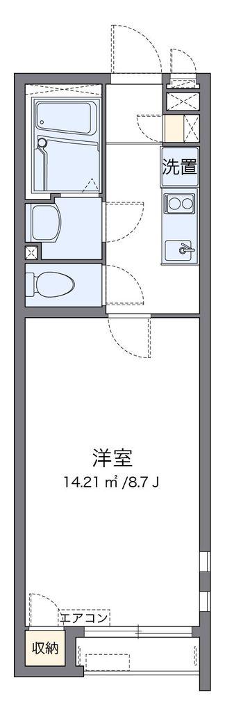 クレイノNEOII(1K/1階)の間取り写真