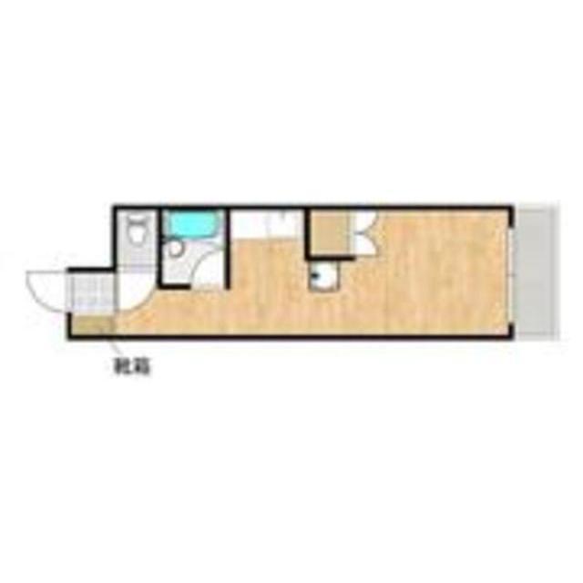 サン黒髪(ワンルーム/3階)の間取り写真