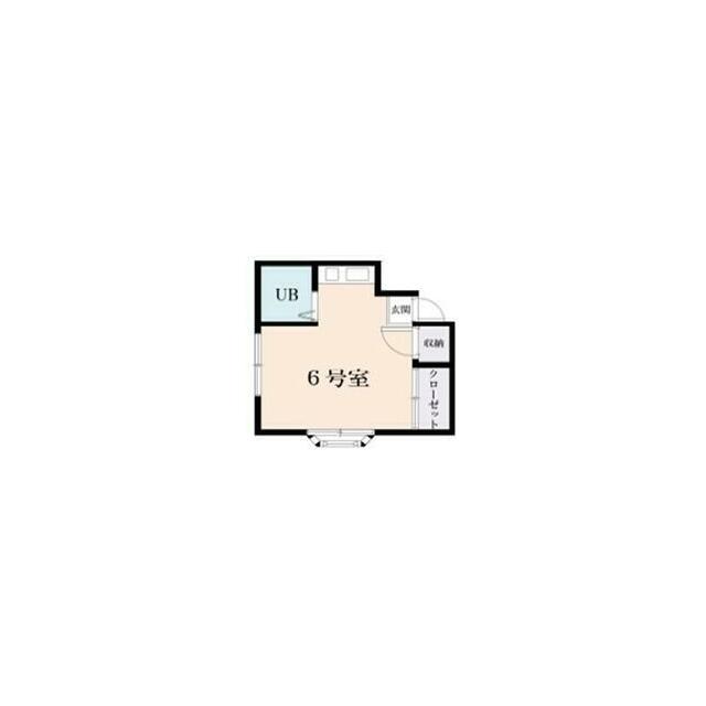 ハイツK(ワンルーム/1階)の間取り写真