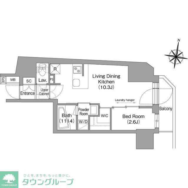 BPRレジデンス南品川(1LDK/7階)の間取り写真