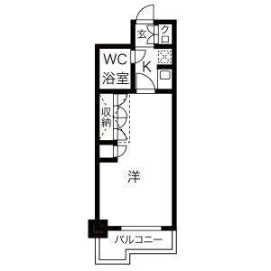 ダイアパレス仙台中央(1K/6階)の間取り写真