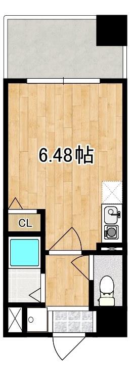 アルティザ長崎水辺の森(1K/9階)の間取り写真