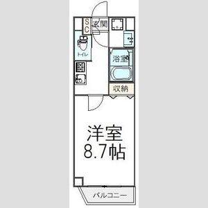 サクラ テラス カシワ(1K/3階)の間取り写真
