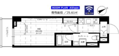 ステージファースト成増(1K/2階)の間取り写真