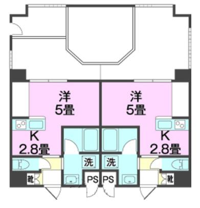安里駅前.BLDG(1K/2階)の間取り写真