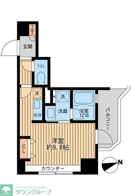 クリオ戸越銀座弐番館(ワンルーム/11階)の間取り写真