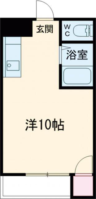 田中第2ビル(ワンルーム/4階)の間取り写真
