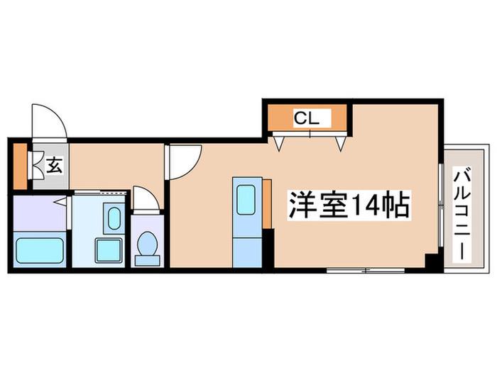 エスペランサ(ワンルーム/2階)の間取り写真