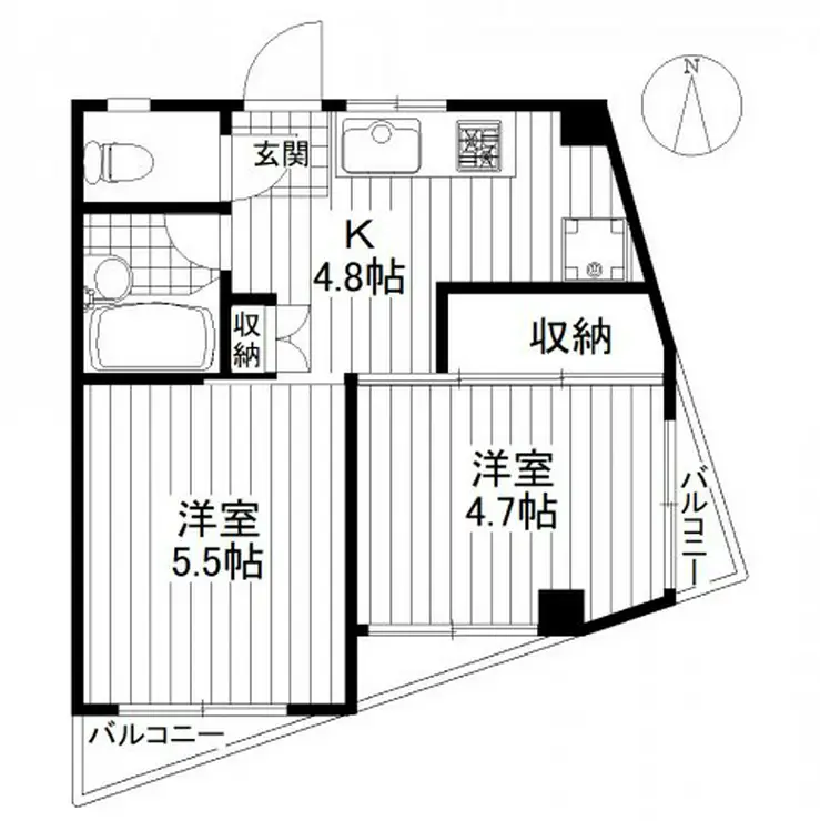 エクセラン成城 3階階 間取り