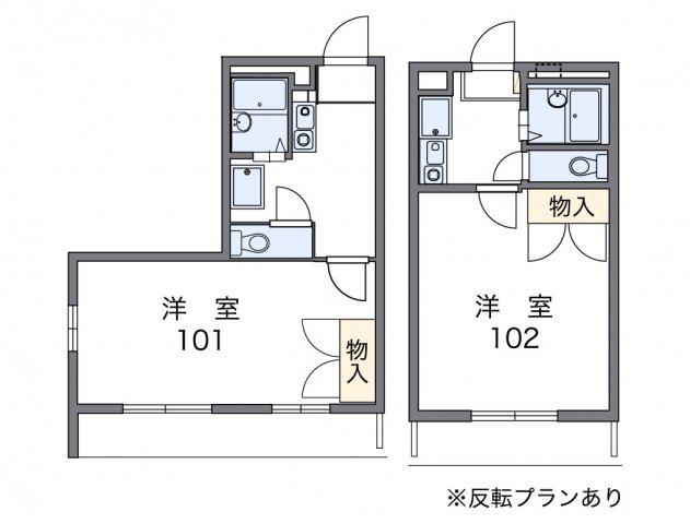 レオパレスフォレスト(1K/3階)の間取り写真
