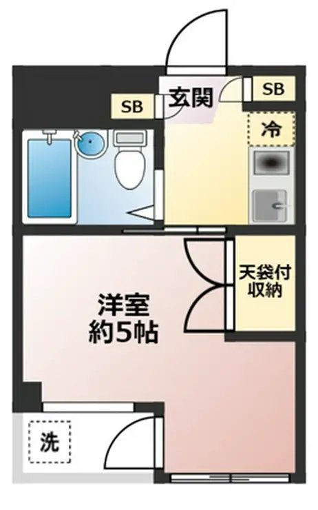 サニーハイツ生田 2階階 間取り