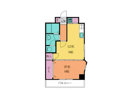 アヴィニール吉野(1LDK/5階)の間取り写真