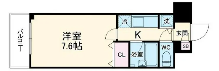 フェニックス横濱関内BAY GAIA 5階階 間取り