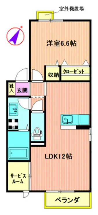 ワインドエル 2階階 間取り