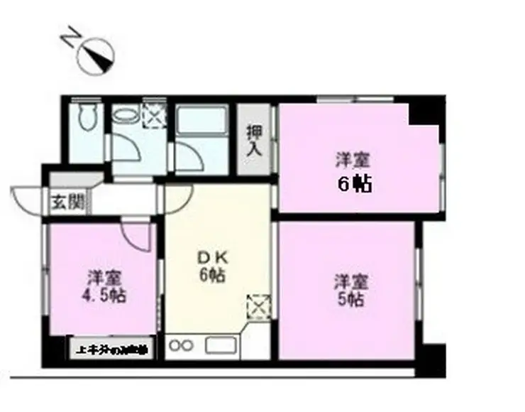 カルム越谷 1階階 間取り