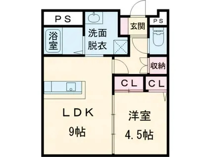 リアライズ人吉(1LDK/3階)の間取り写真
