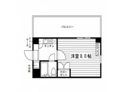 BEDWEEN319(1K/5階)の間取り写真